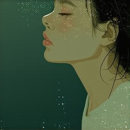 A person contemplating submerged underwater, symbolizing deep spiritual reflection.