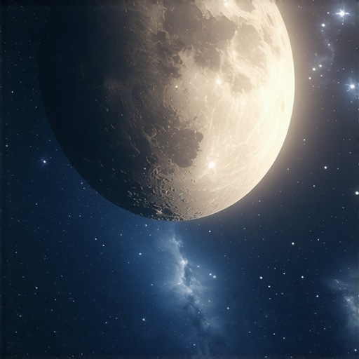 Night sky with stars and moon representing divine guidance in Islamic dream interpretation.