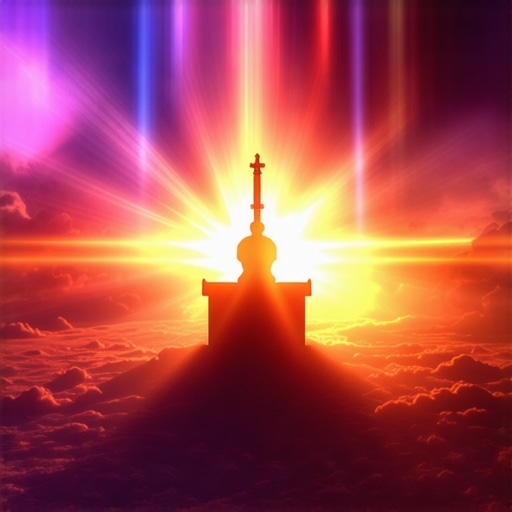A vivid illustration of spiritual weapons symbolizing divine protection in Islamic dreams