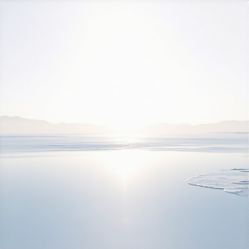 Bright white landscape symbolizing divine mercy and spiritual awakening in Islam.