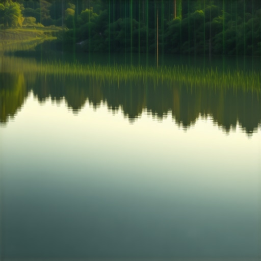 Calm river reflecting divine mercy and spiritual tranquility in Islamic dream symbolism.