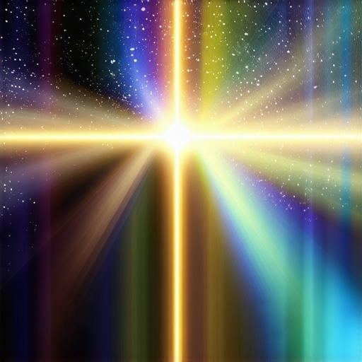 Ethereal dreamscape with divine symbols, angels, and luminous light illuminating a peaceful mind