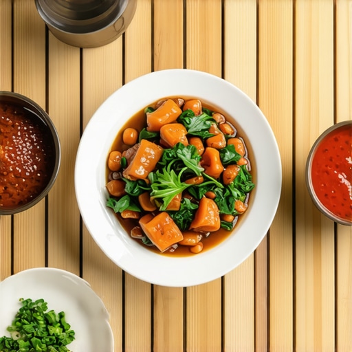 A serene image of a traditional Islamic meal symbolizing spiritual nourishment