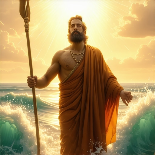 Prophet Musa parting the sea with divine guidance in dreams