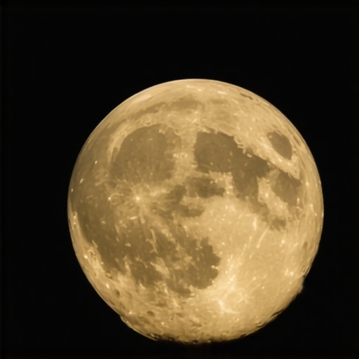 A bright full moon in a starry sky representing divine guidance in Islamic dreams.