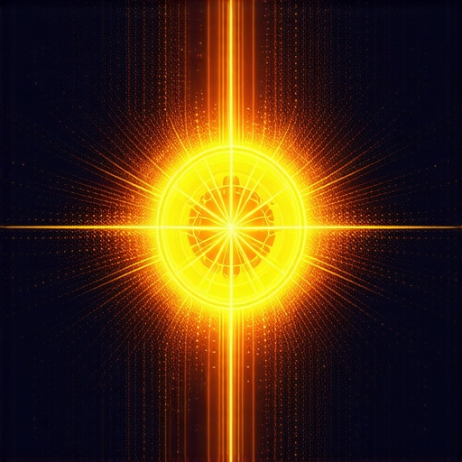 Divine Light Illuminating Sacred Symbols in Dream Mystical imagery of divine light shining over sacred symbols in a dream