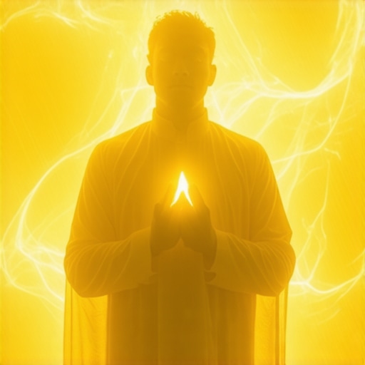 Divine Wisdom in Islamic Dreams A radiant yellow aura symbolizing divine enlightenment in Islamic dreams.
