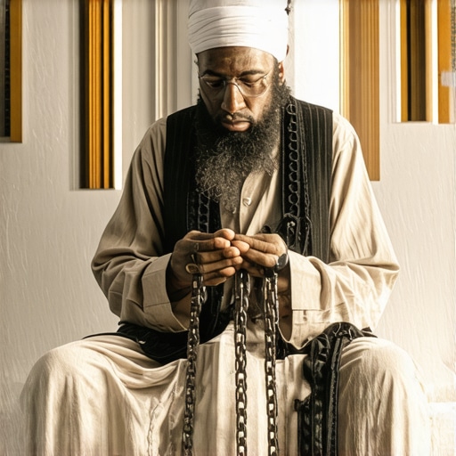 Islamic Dream Interpretation of Chains Islamic scholar analyzing symbolic chains in dreams