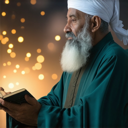 Islamic scholar analyzing dream symbols for divine guidance