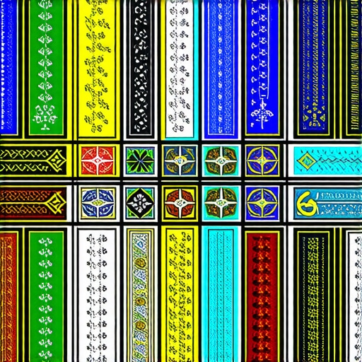 Colorful chart illustrating Islamic dream symbols and their meanings