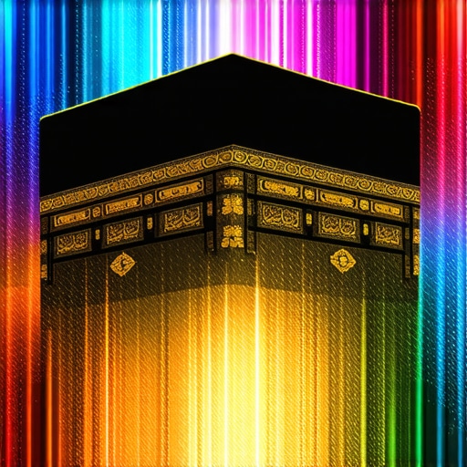 Illustration of water, light, and Kaaba symbols representing divine guidance in dreams
