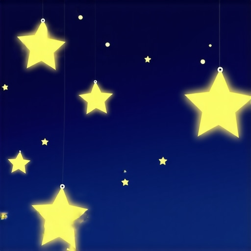 Bright stars shining in the night sky representing divine guidance in Islamic dream interpretation.