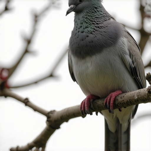 Peaceful dove resting on a branch representing divine messages in Islam.