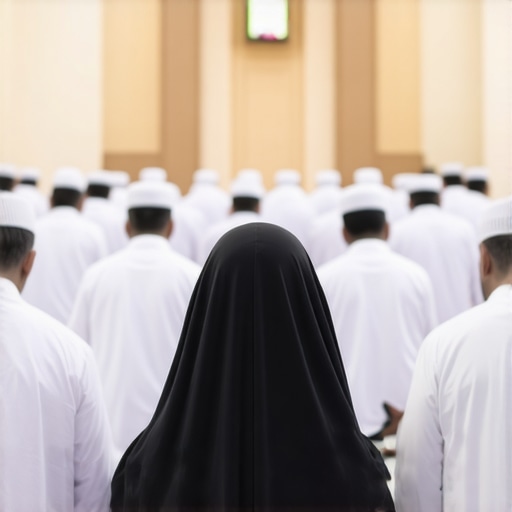 A group of Muslims praying together in a mosque, emphasizing community and spiritual connection