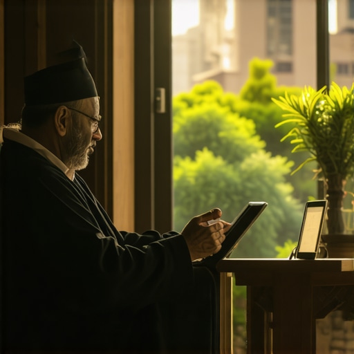 Islamic Dream Interpretation Scholar Islamic scholar analyzing dream symbols with Qur'anic references