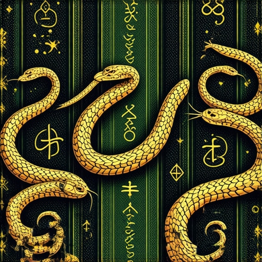 Islamic Dream Interpretation of Snakes Mystical Islamic scene depicting snake symbols in dreams