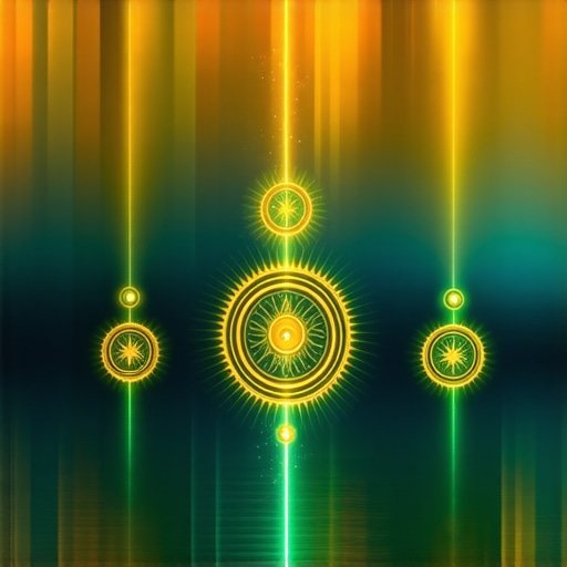 Abstract image illustrating Islamic dream symbols with divine light and spiritual elements.
