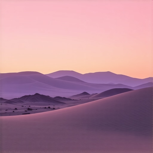 Spiritual Testing in Dreams A peaceful desert scene at sunrise representing spiritual resilience and divine signs