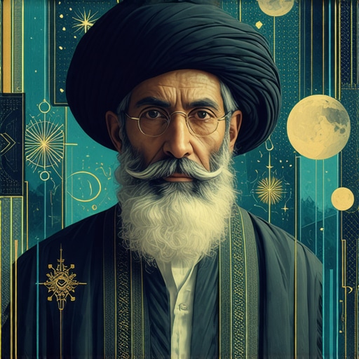 Islamic Dream Interpretation Scholar studying dream symbols related to patience and divine signs