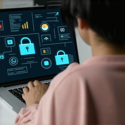 Website maintenance tools in action Person managing website tools and analytics for long-term success