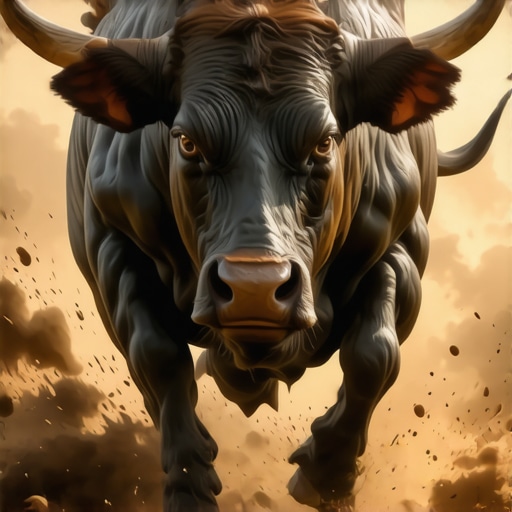 Charging Bull: Islamic Meaning of Stubborn Will and Conflict
