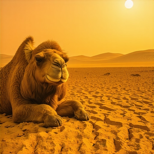 Thirsty Camel: Mirroring Drained Wealth in Your Long Journey